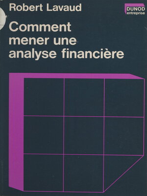 cover image of Comment mener une analyse financière